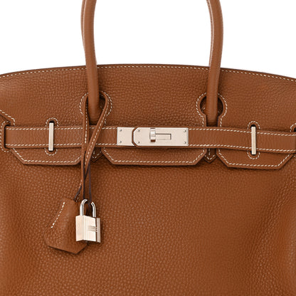 Hermes Taurillon Clemence Birkin 30 Gold 7 of 15