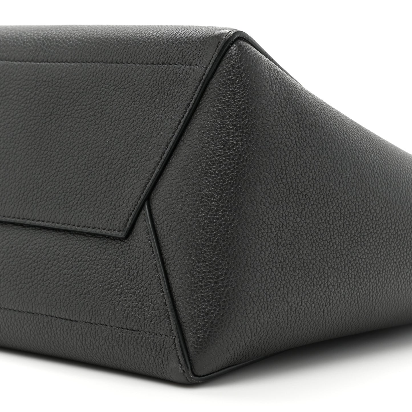 Soft Grained Calfskin Sangle Bucket Bag Anthracite