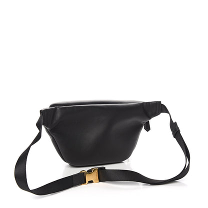 Fendi Vitello Grace Karligraphy Studded Pocket Belt Bag Black 2 of 9