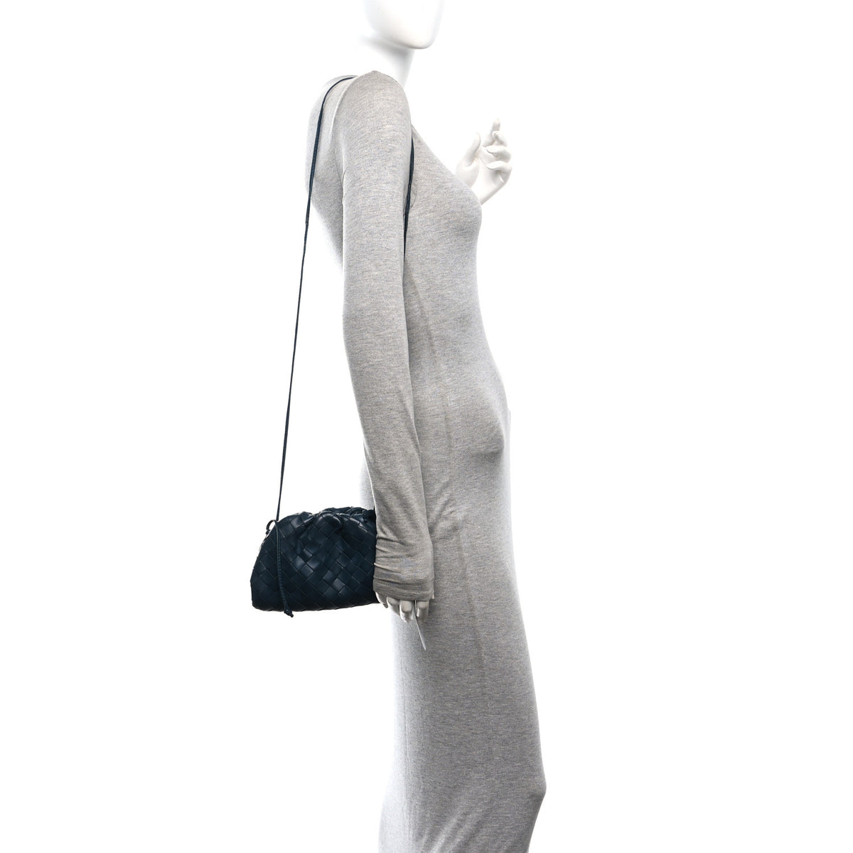 Bottega Veneta Nappa Intrecciato The Mini Pouch Deep Blue 2 of 10