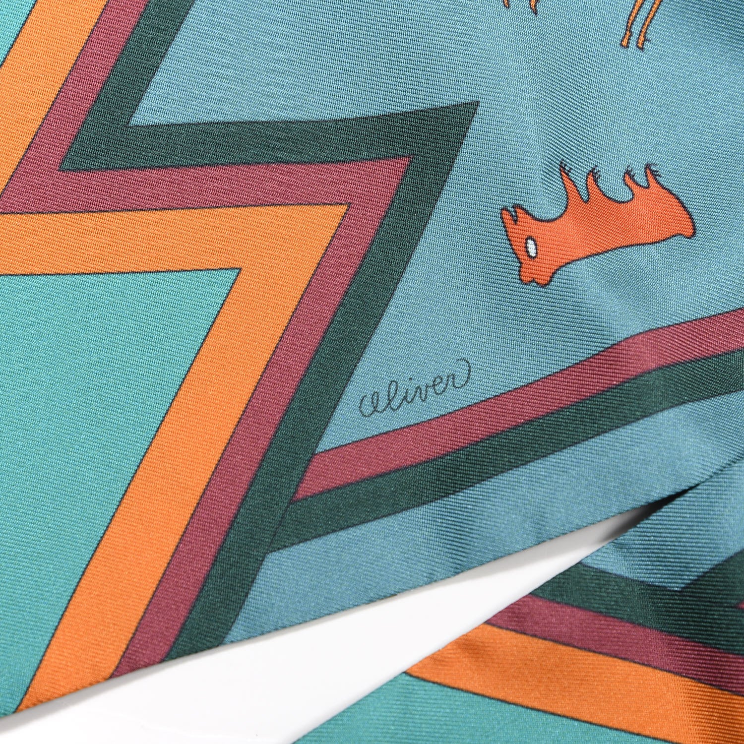 Hermes Silk Kachinas Maxi Twilly 4 of 7