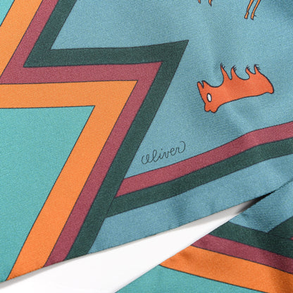 Hermes Silk Kachinas Maxi Twilly 4 of 7