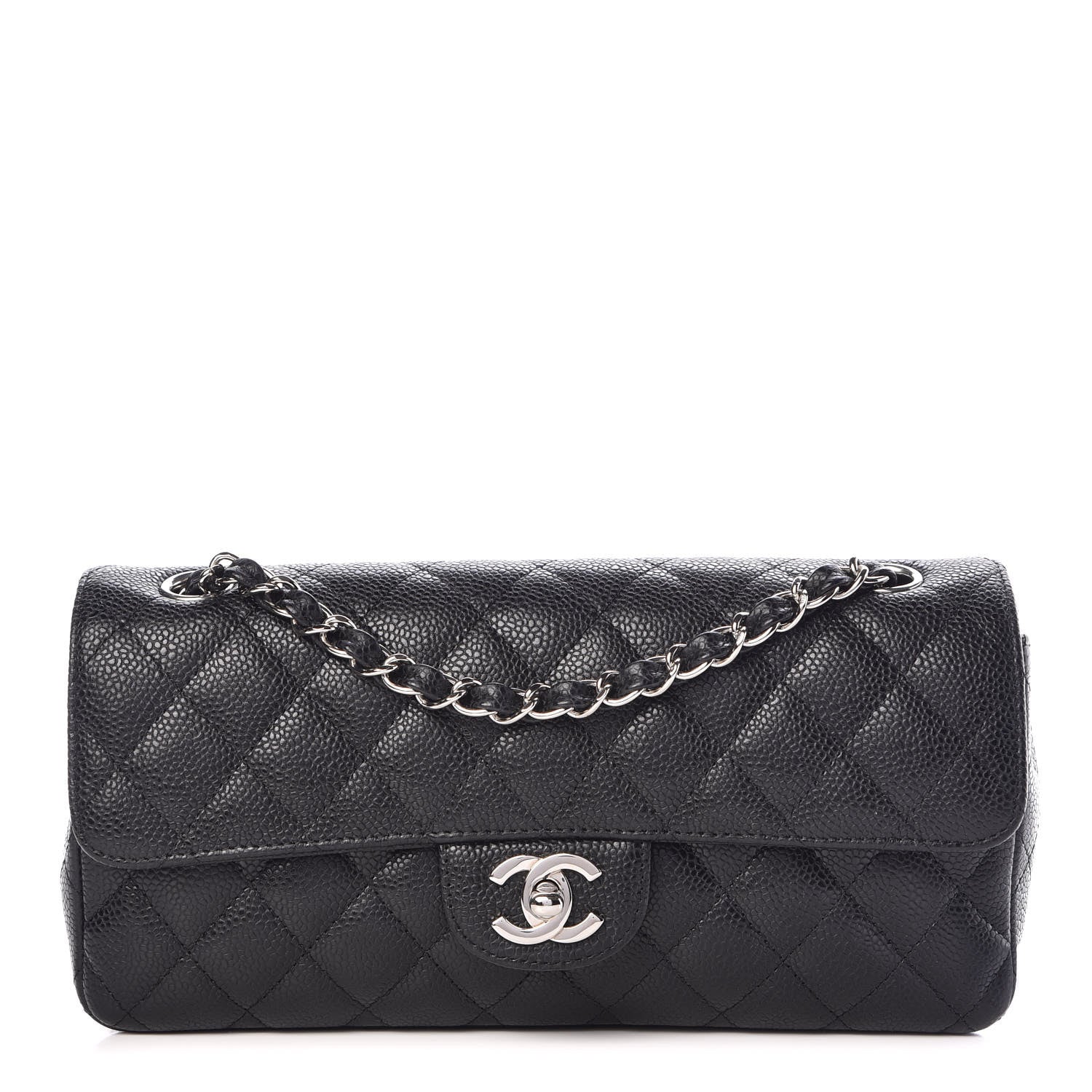 Chanel Caviar Quilted East West Flap Black 1 of 10