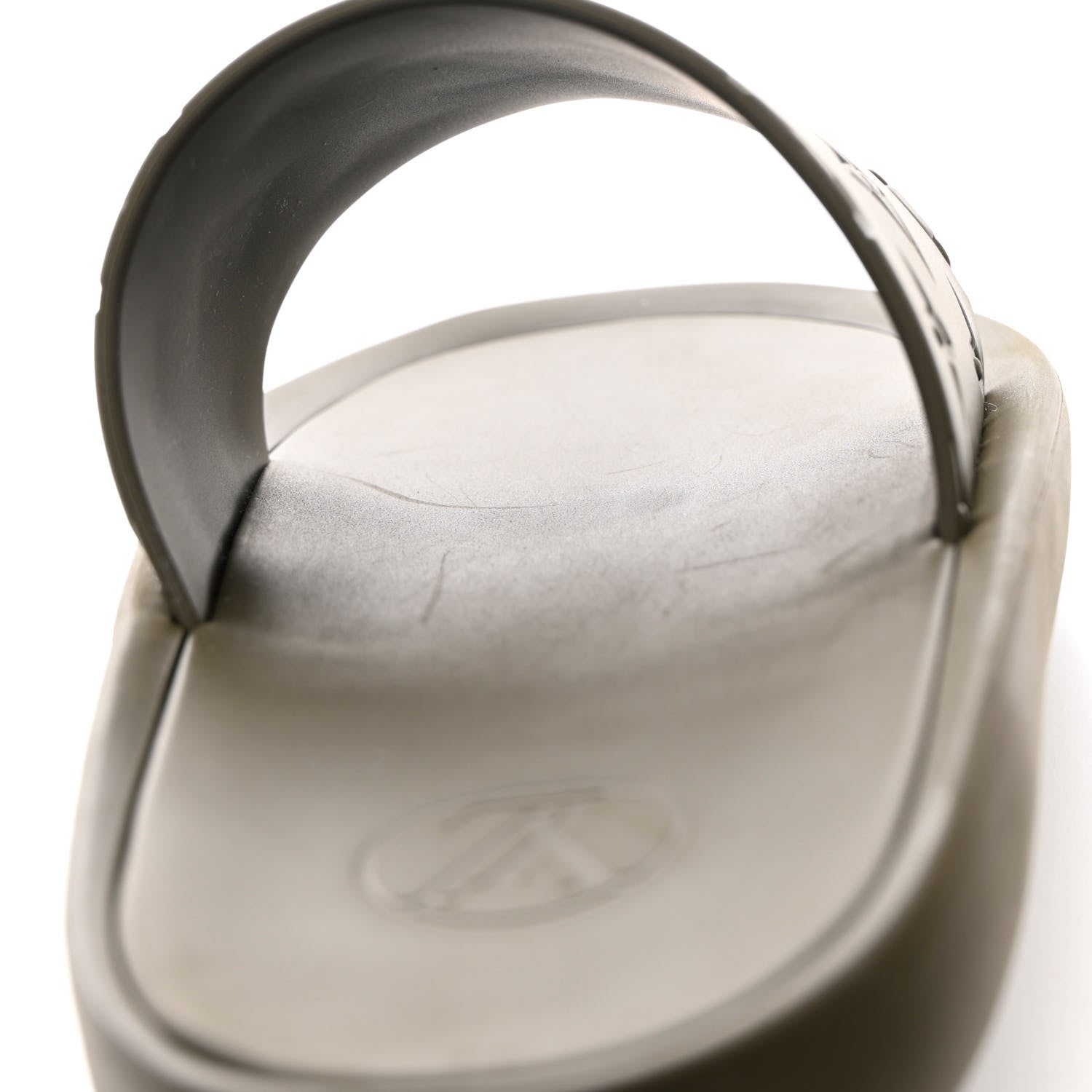 Louis Vuitton Rubber Monogram Embossed Sunbath Flat Mule 38 Kaki 9 of 10