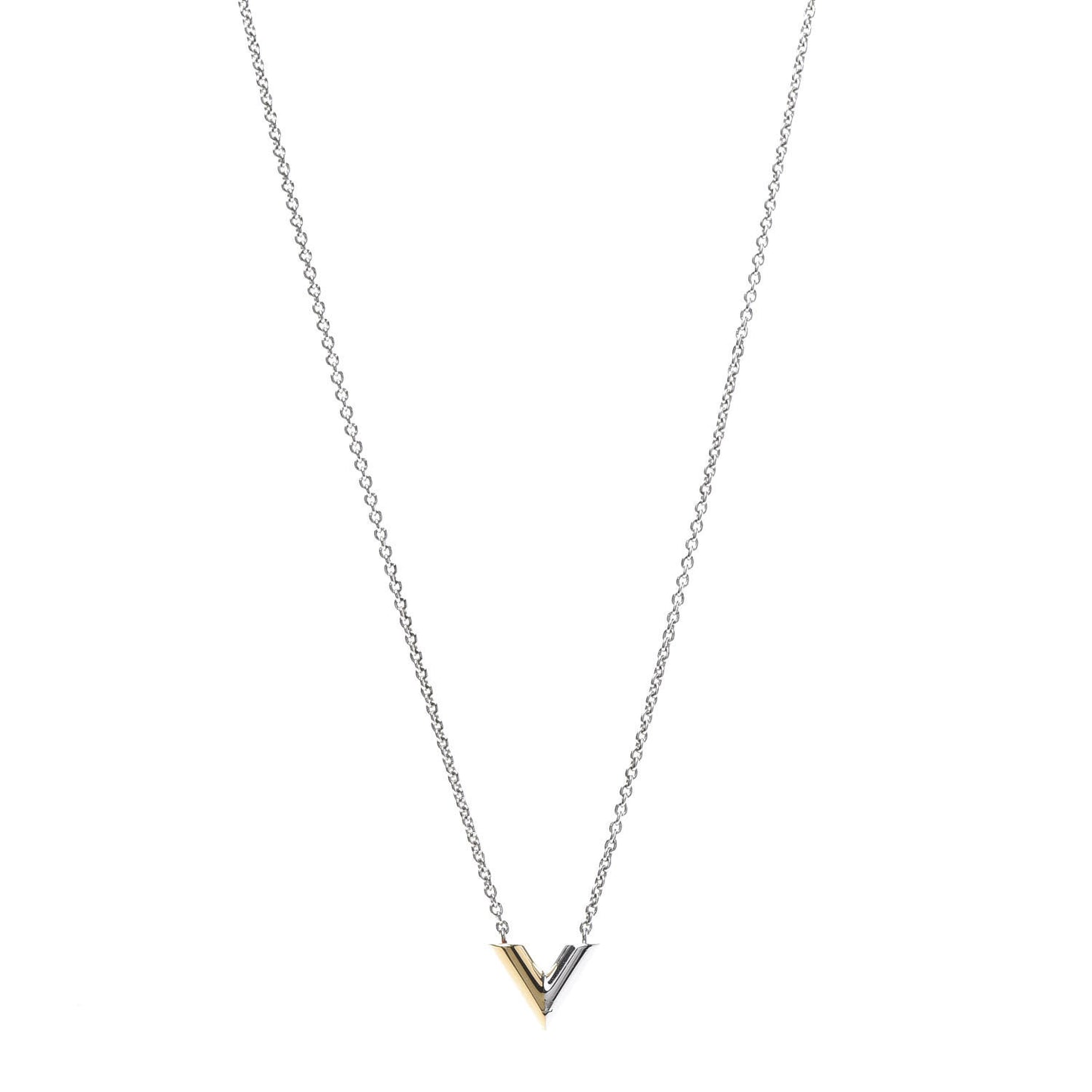 Essential V Necklace Silver