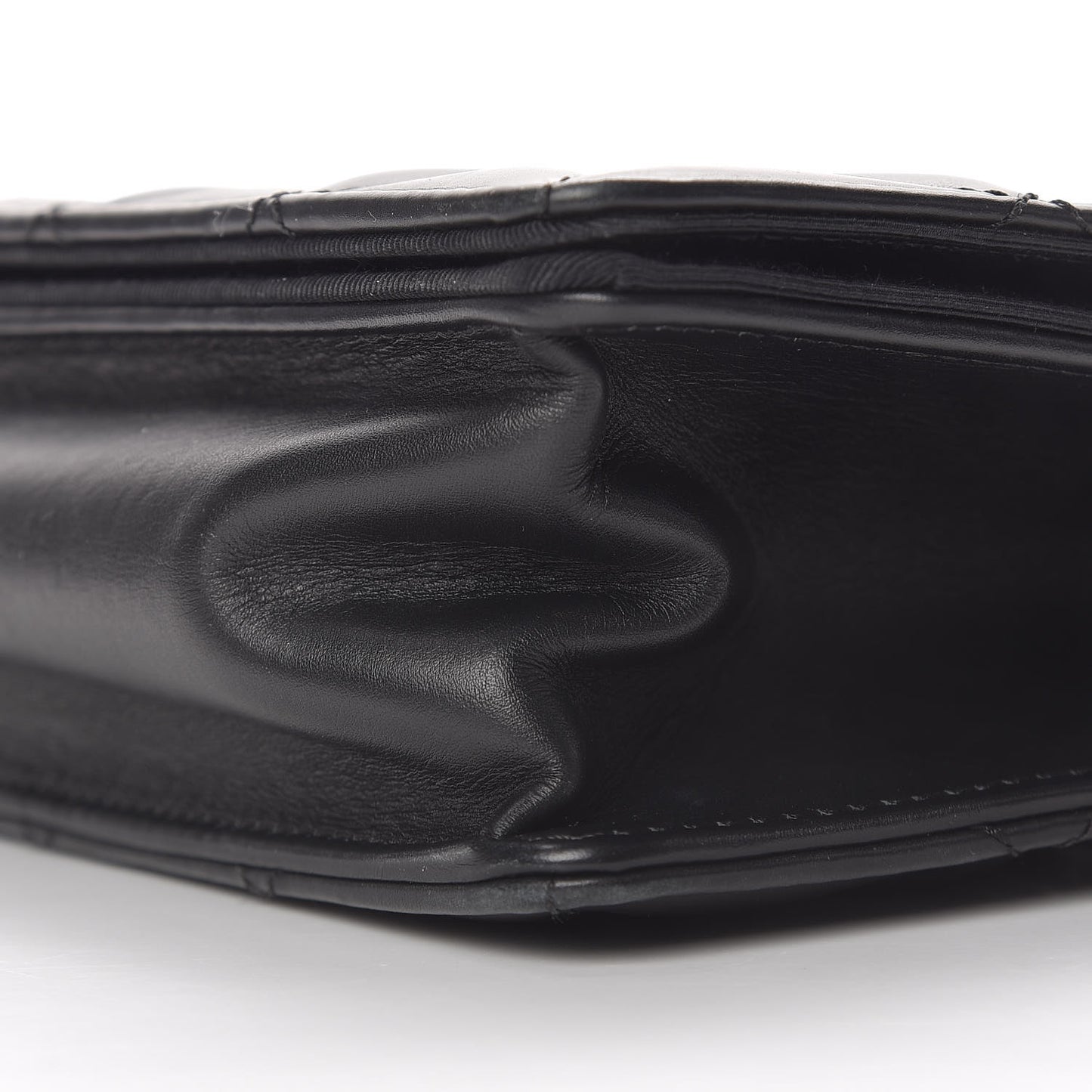 Calfskin Quilted Ballerine Flap Black