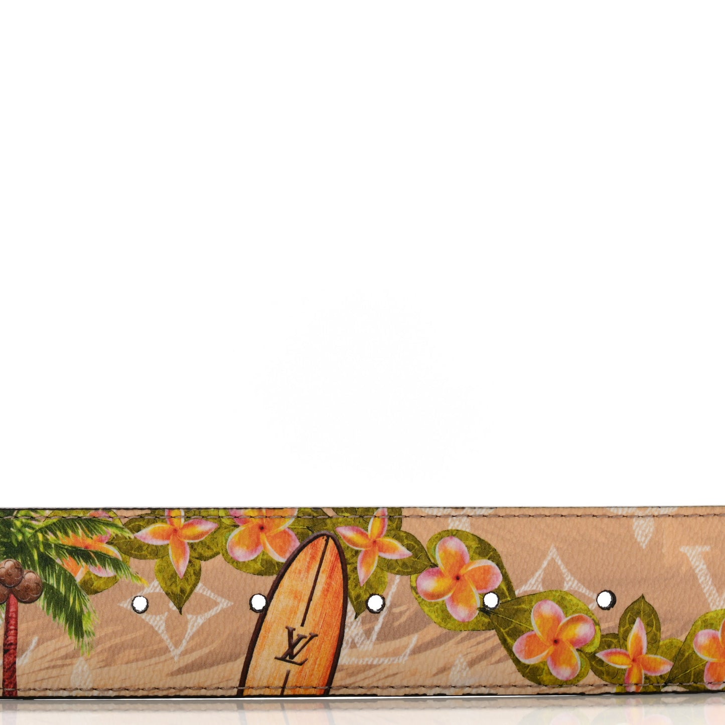 Monogram Sailors 40mm LV Tag Reversible Belt 90 36 Sand