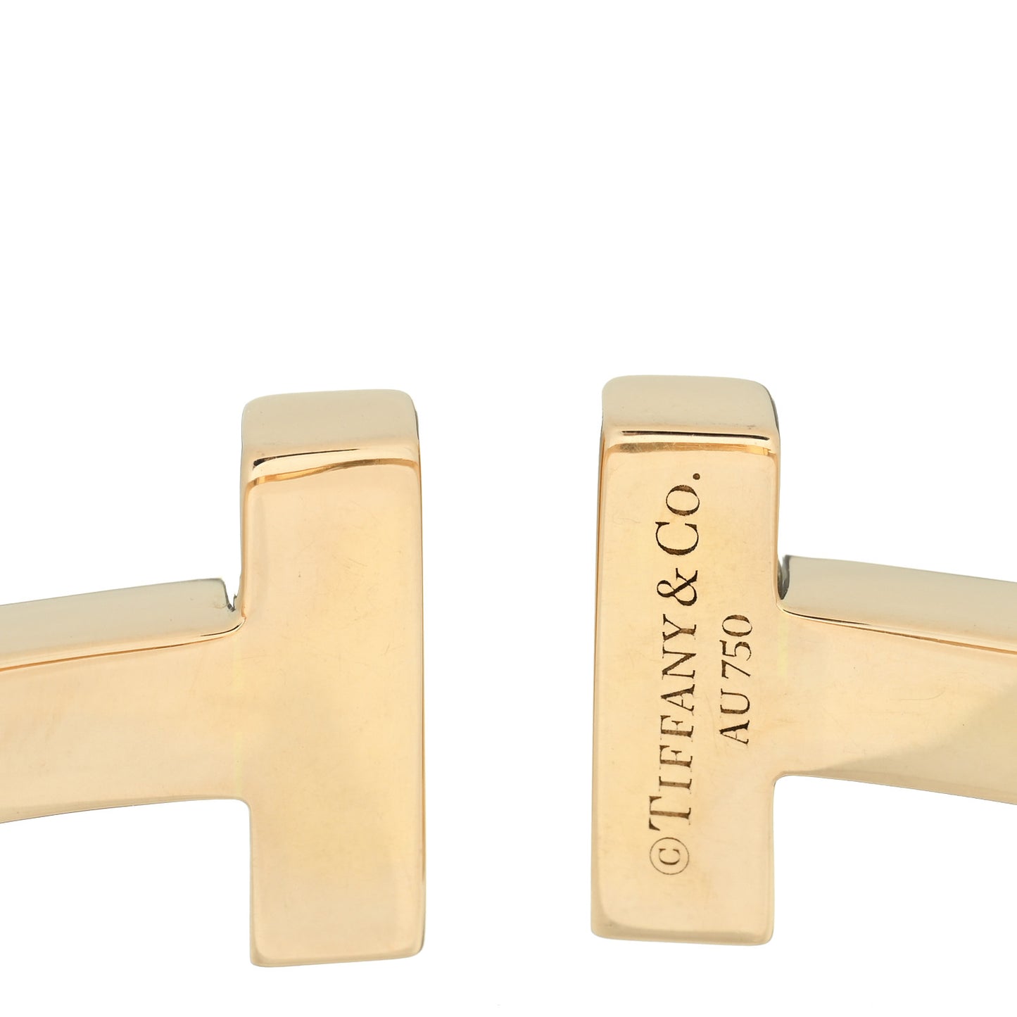 18K Rose Gold T Square Bracelet