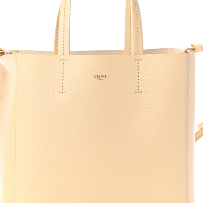 Celine Grained Calfskin Small Vertical Cabas Sand 7 of 9