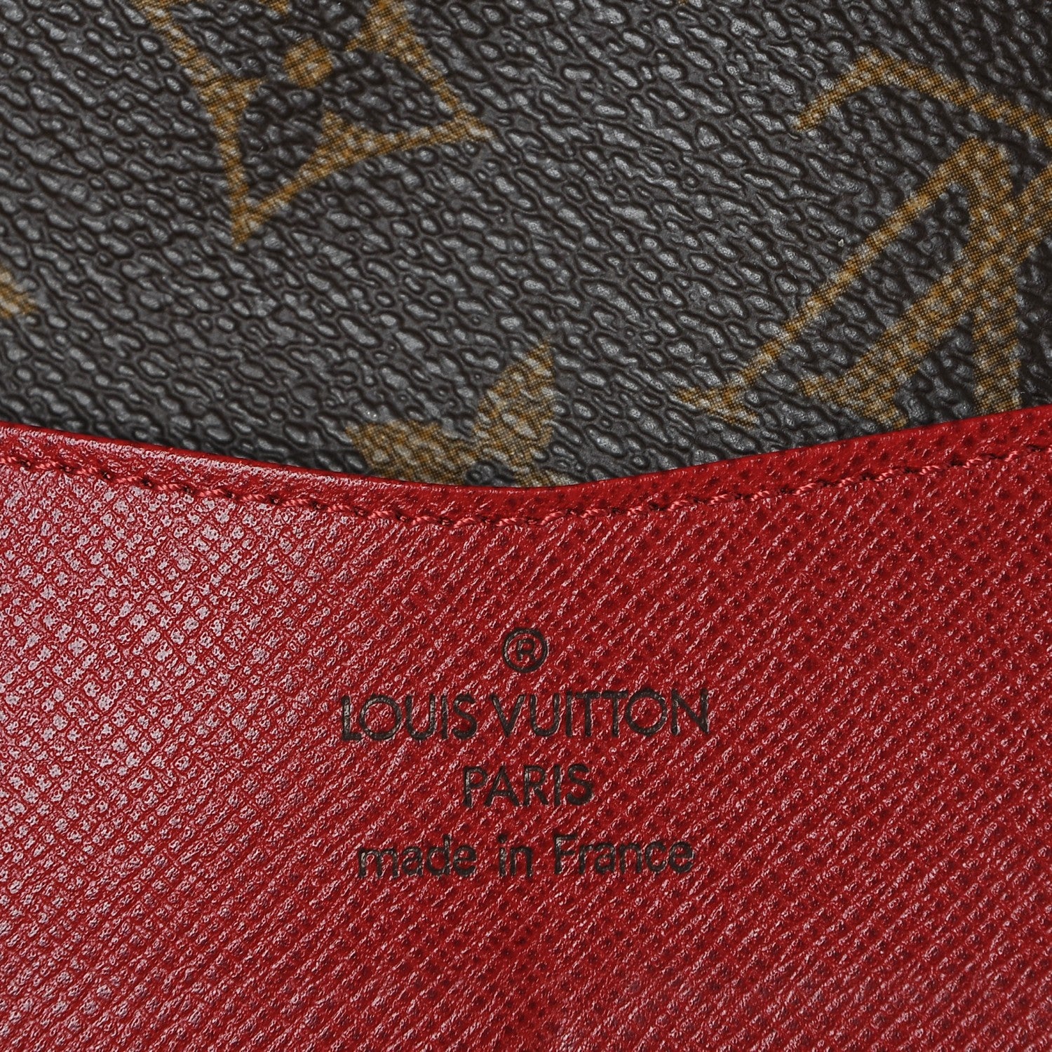 Louis Vuitton Monogram Josephine Wallet Red 7 of 7