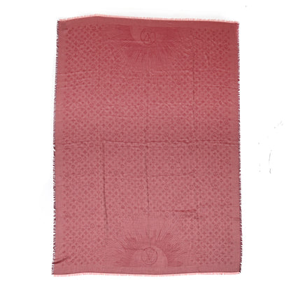 Louis Vuitton Cashmere Silk Monogram Shawl Fuchsia 1 of 4