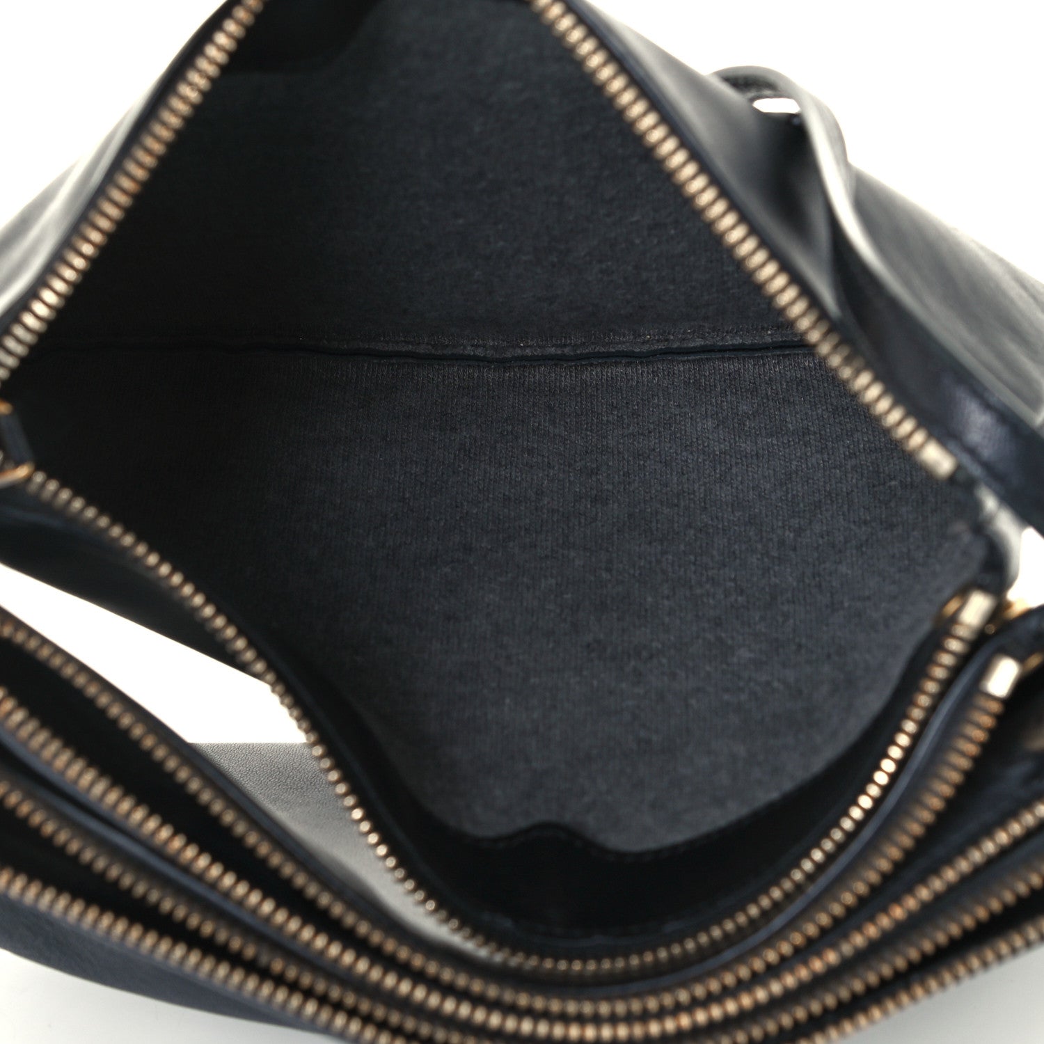Celine Lambskin Large Trio Crossbody Bag Black 5 of 12