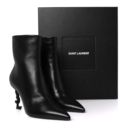 Saint Laurent Nappa Vendome Opyum 85 Ankle Boots 39 Black 10 of 10