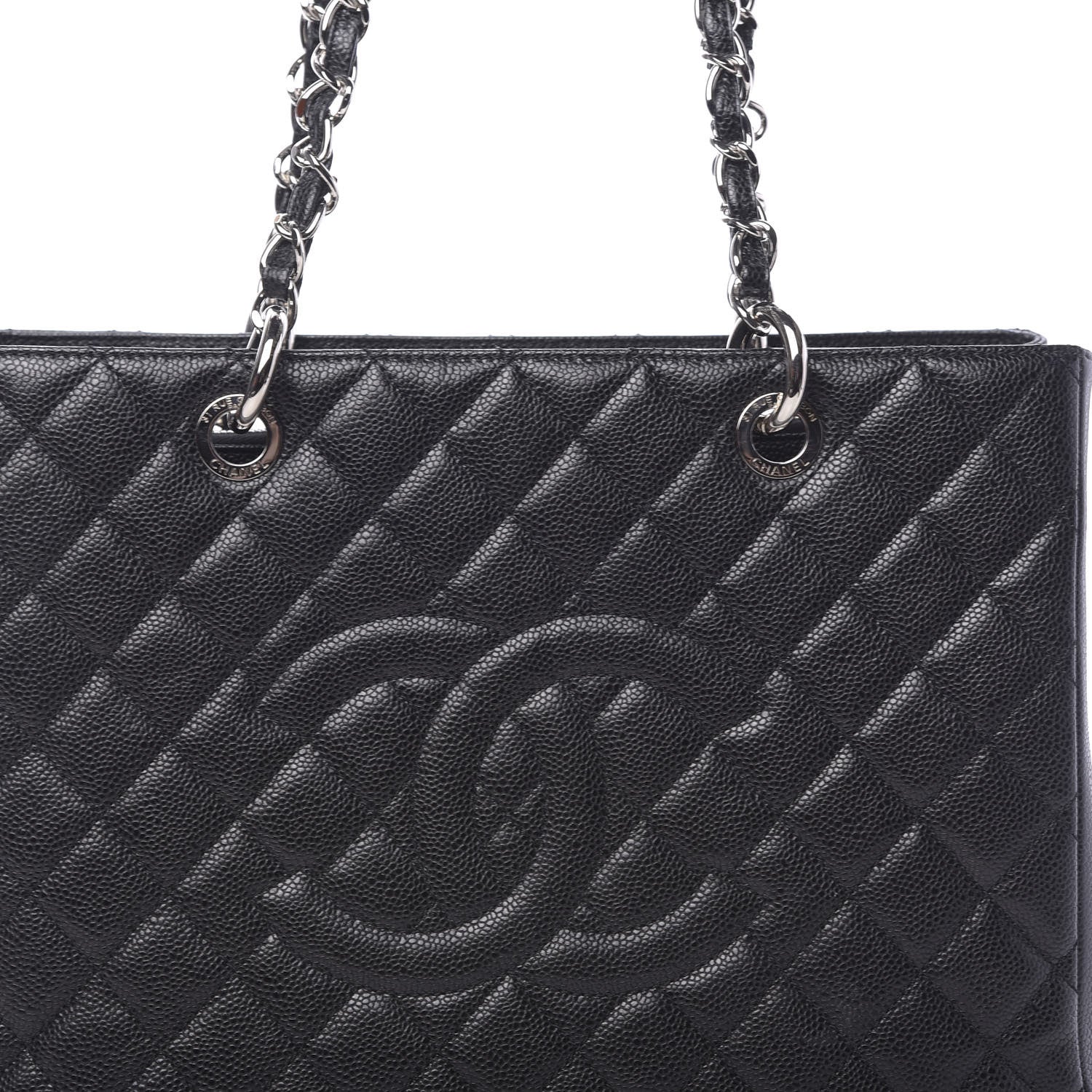 Chanel Caviar Quilted Grand Shopping Tote GST Black 10 of 10
