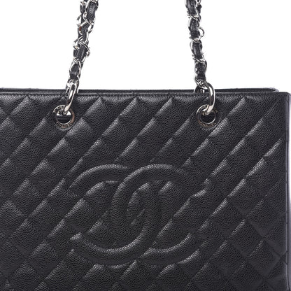 Chanel Caviar Quilted Grand Shopping Tote GST Black 10 of 10