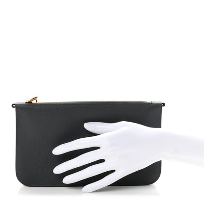 Hermes Evercolor Chaine d'Ancre Zipengo Pochette To Go Bleu Orage 2 of 8