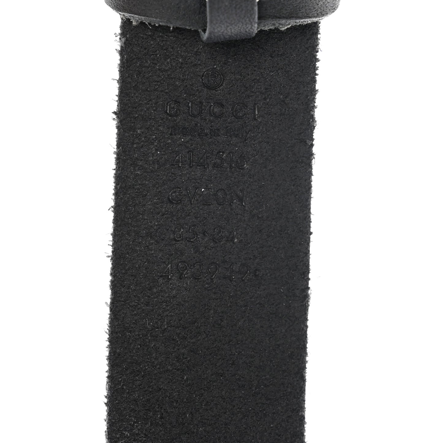 Faded Calfskin Double G 30mm Belt 85 34 Black