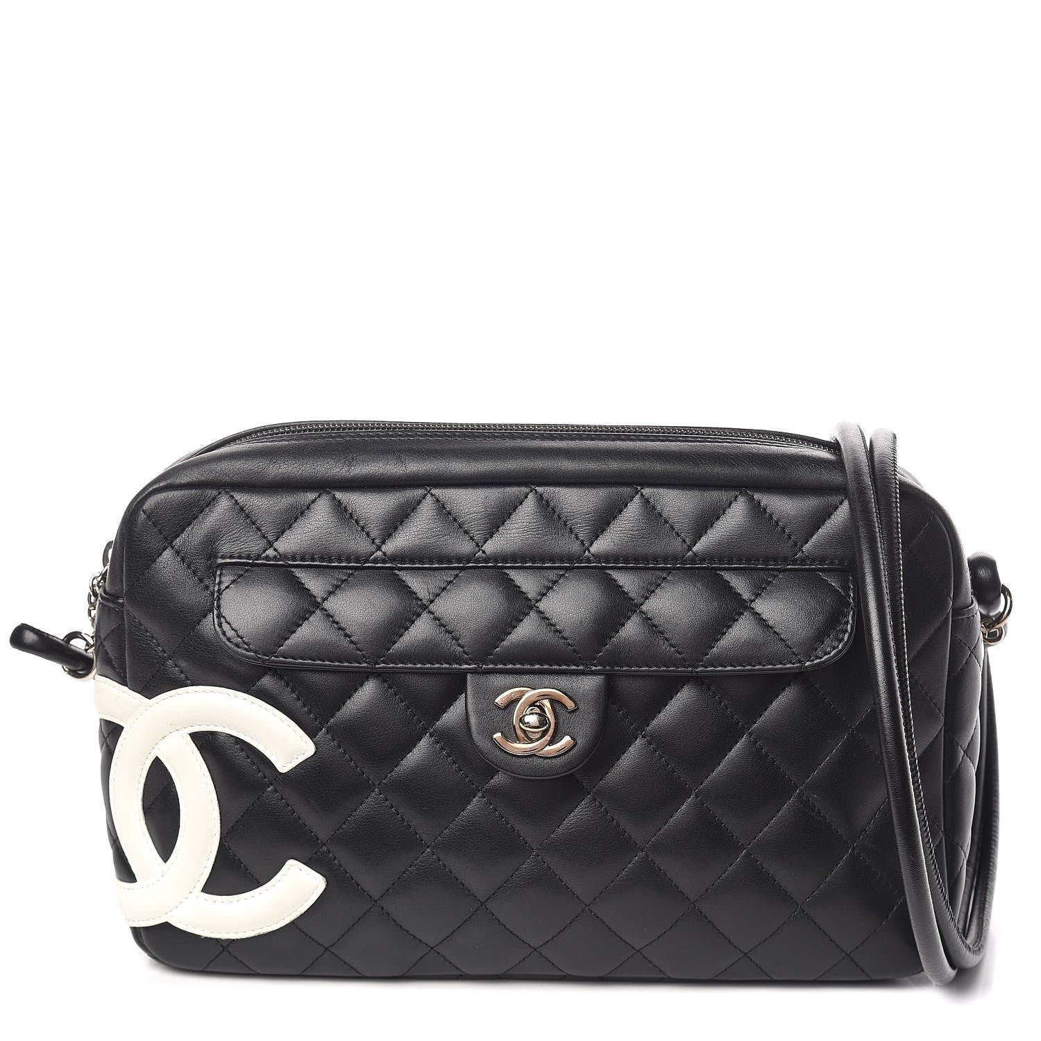 Chanel Calfskin Quilted Cambon Camera Bag Black 1 of 10