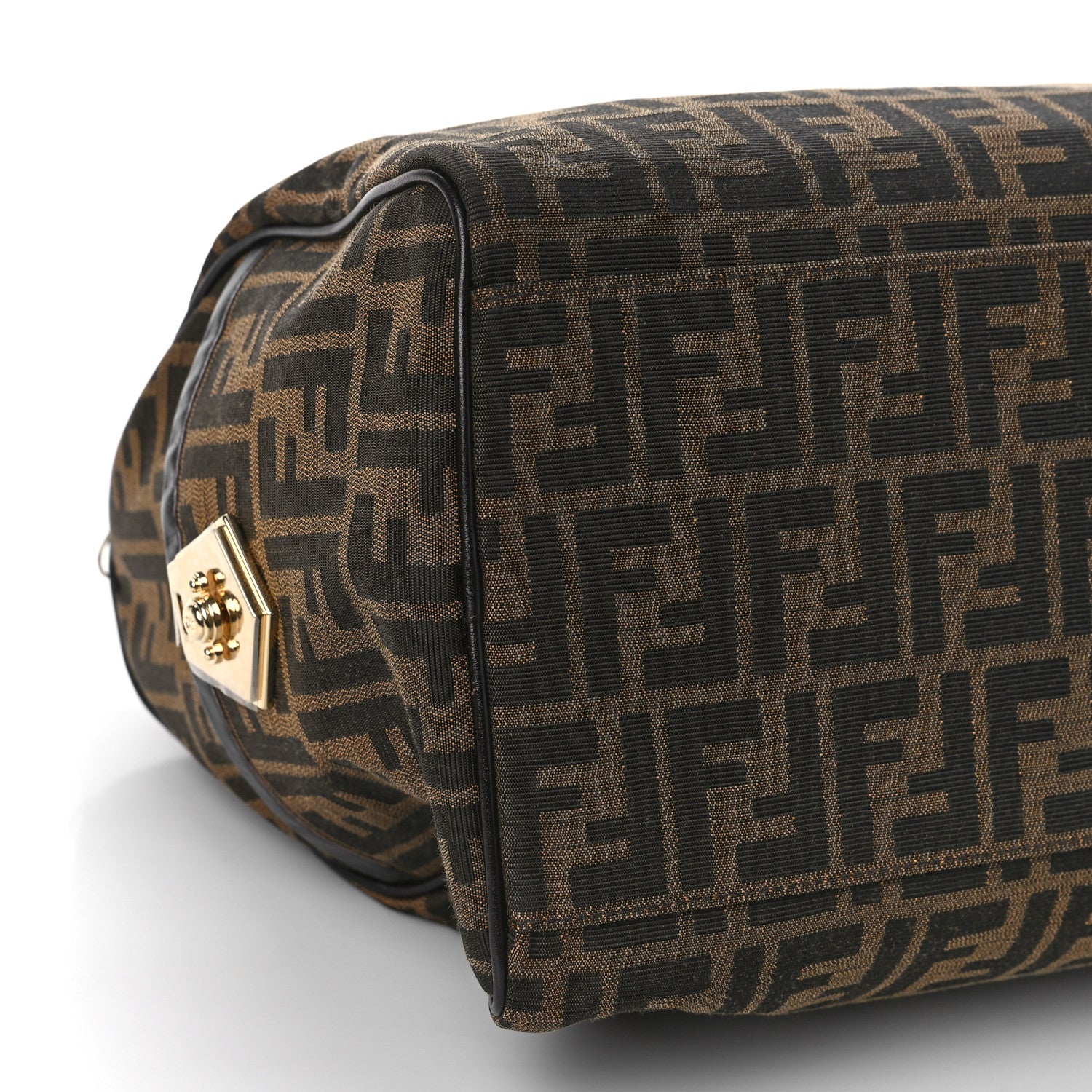 Fendi Zucca Cuoio Lucido Chef Boston Tobacco Moro 7 of 10