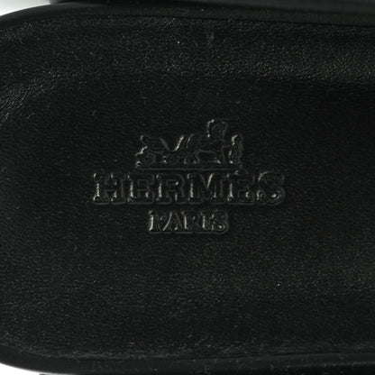 Hermes Calfskin Calya Mules 38 Black 7 of 7