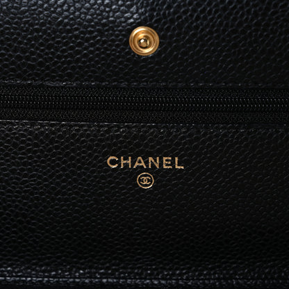 Chanel Caviar Quilted Wallet On Chain WOC Black 5 of 10