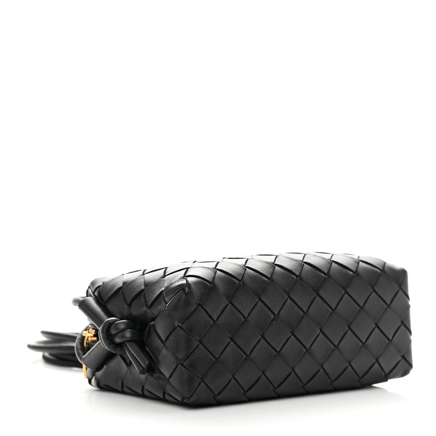 Nappa Intrecciato Mini Loop Camera Bag Black