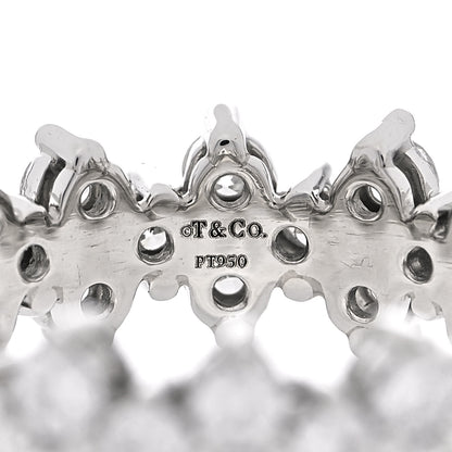 Tiffany Platinum Diamond Aria Eternity Ring 49 5 4 of 5