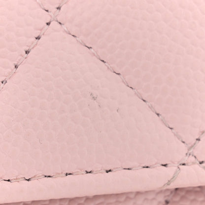 Chanel Caviar Quilted Wallet on Chain WOC Light Pink 12 of 12