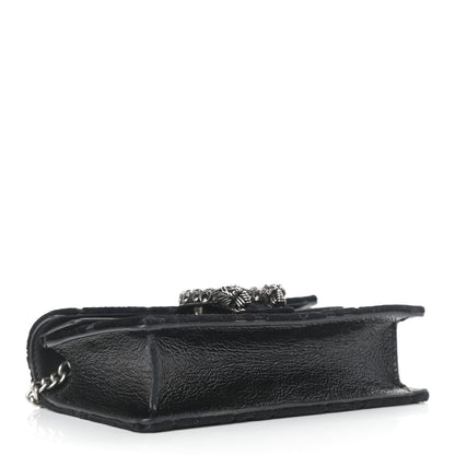 Gucci Velvet GG Monogram Super Mini Dionysus Shoulder Bag Black 3 of 7