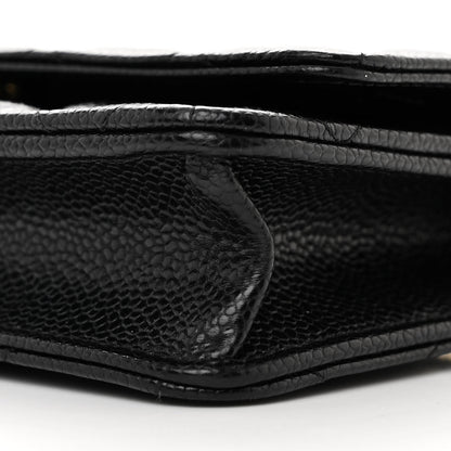 Chanel Caviar Quilted Wallet on Chain WOC Black 11 of 12