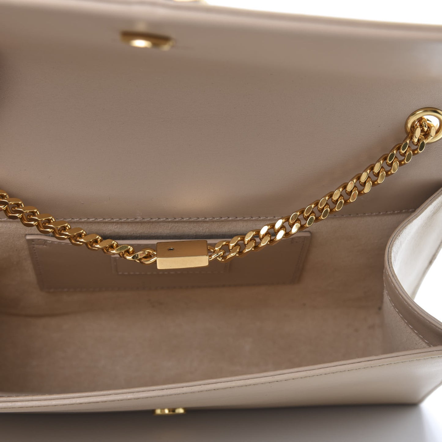 Smooth Calfskin Medium Classic Monogram Kate Tassel Satchel Nude Powder
