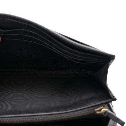Gucci Wonka Grain Calfskin Diana Chain Wallet Black 4 of 10