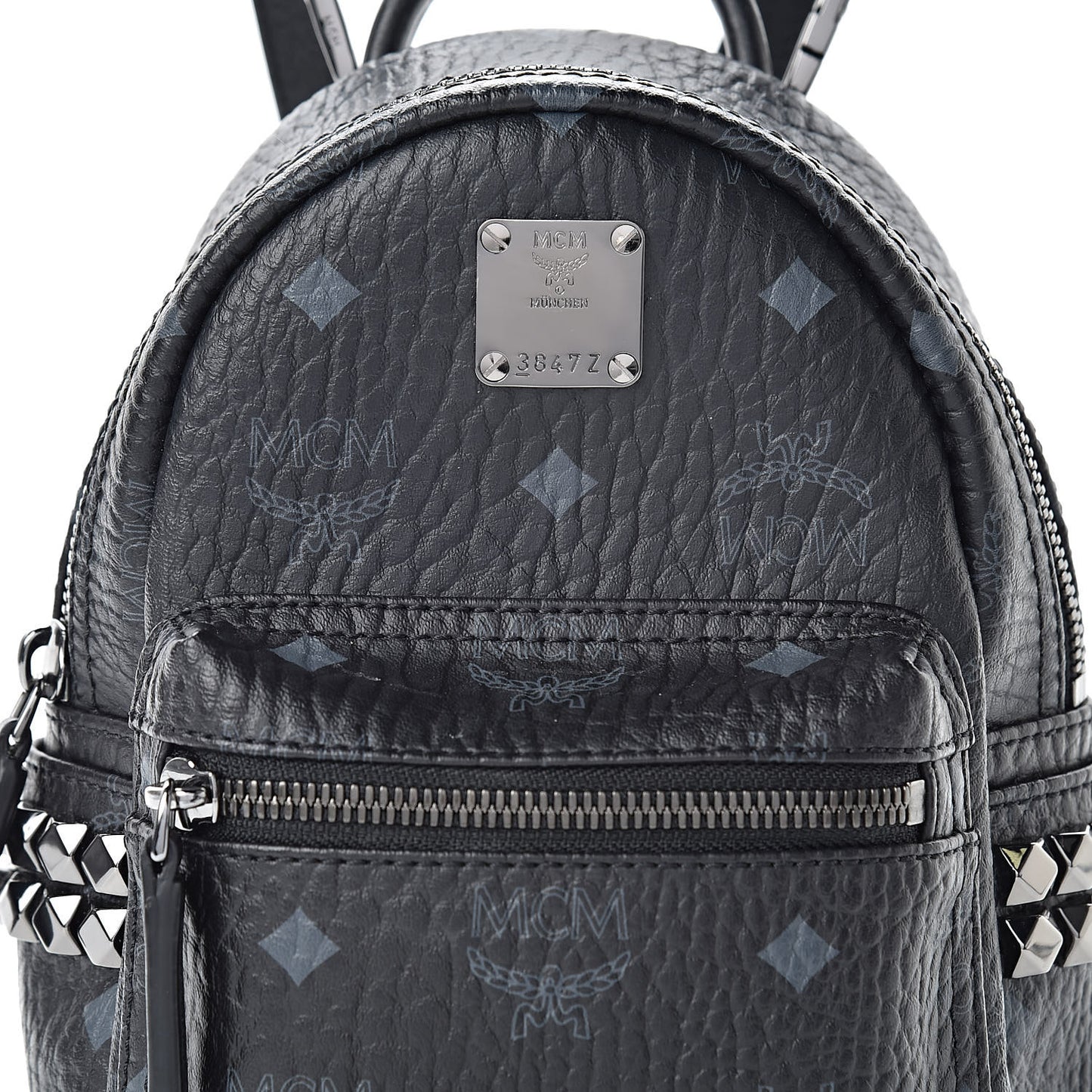 Visetos Studded X-Mini Bebe Boo Backpack Black