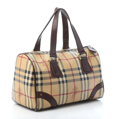 Burberry Haymarket Check Studded Bowler Brown 3 of 11