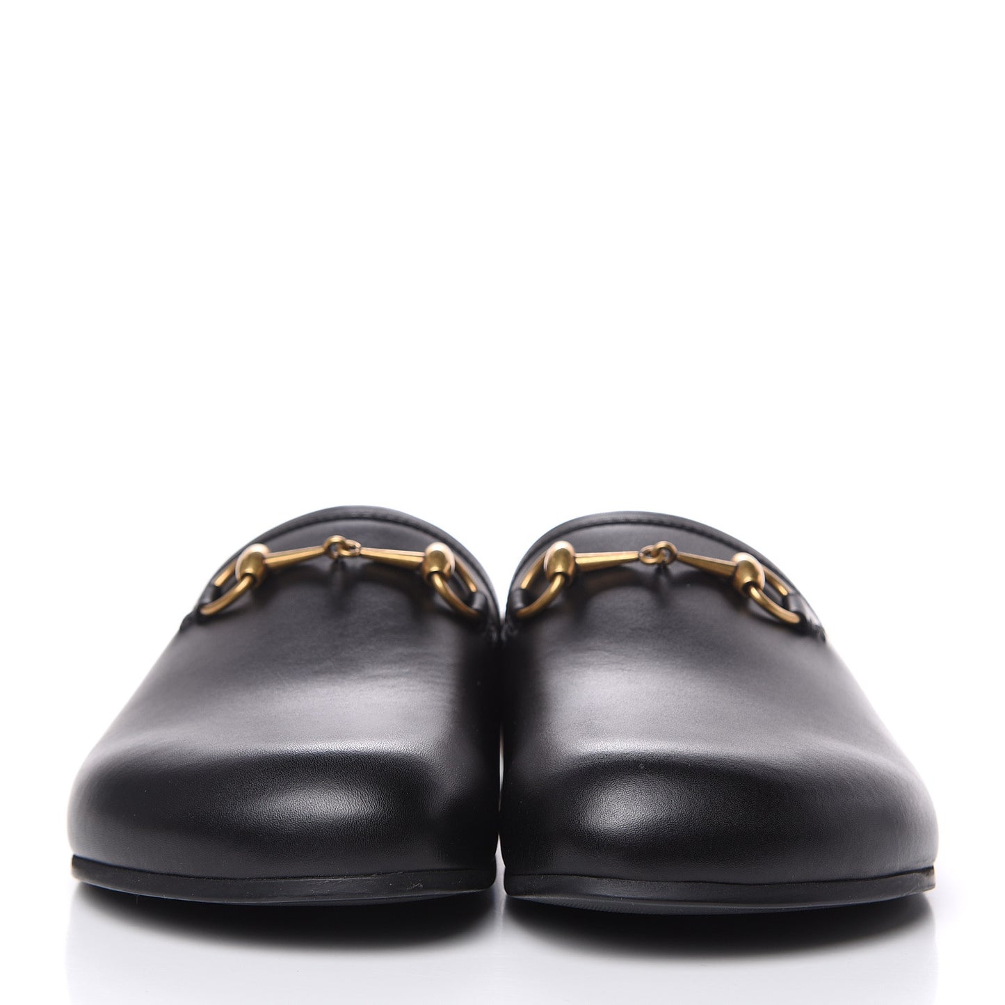 Calfskin Mens Horsebit River Slippers 10 Black