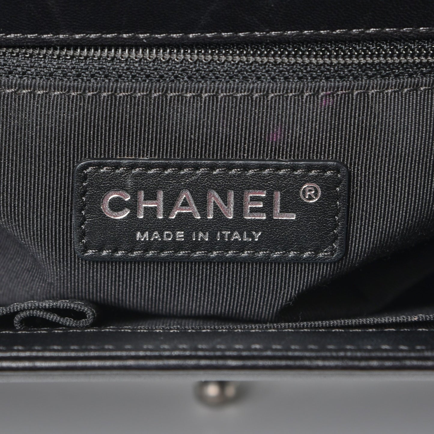 Lambskin Quilted New Medium Boy Flap Black