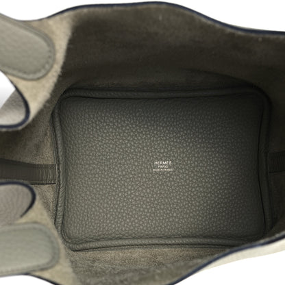 Hermes Taurillon Clemence Picotin Lock 18 PM Sauge 5 of 12