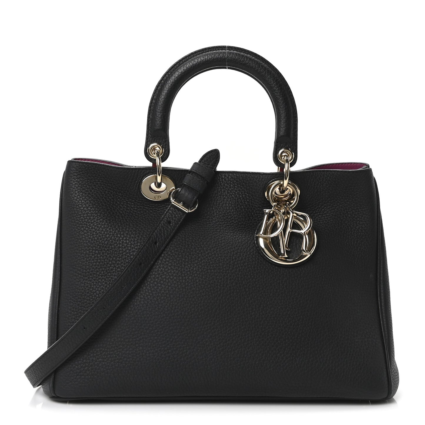 Bullcalf Medium Diorissimo Tote Black Rose Indien