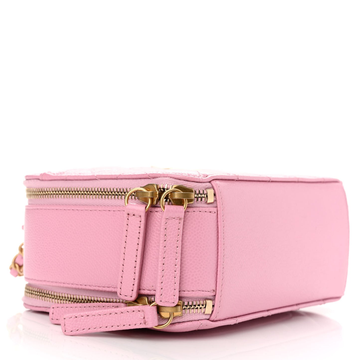 Caviar Quilted Pick Me Up Small Vanity Case Light Pink