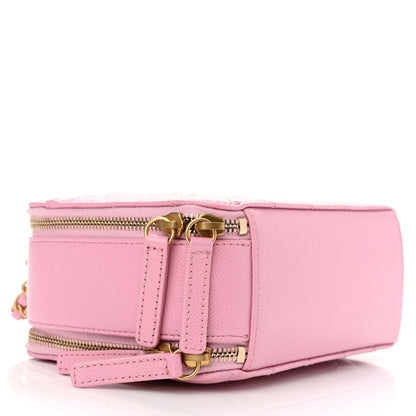 Chanel Caviar Quilted Pick Me Up Small Vanity Case Light Pink 3 of 12