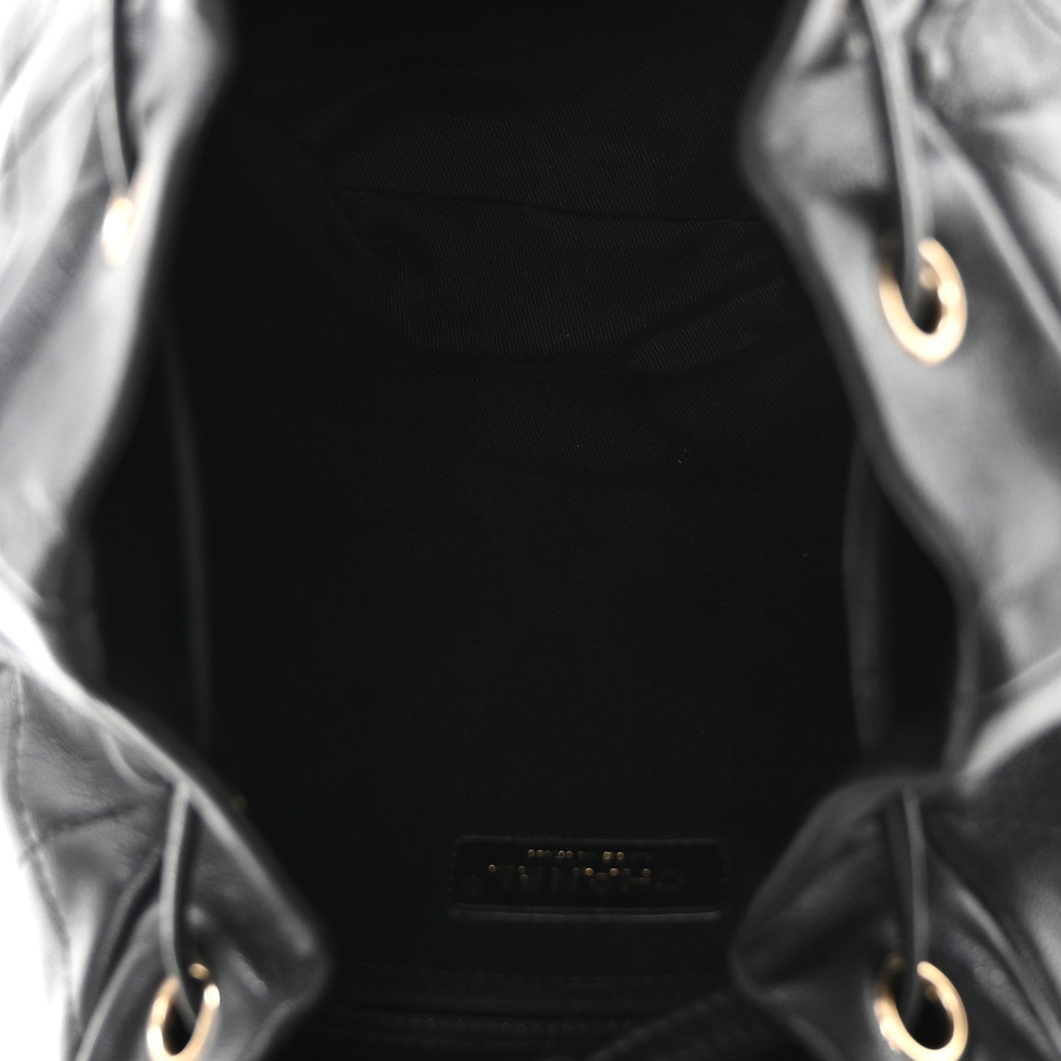 Chanel Sheepskin Caviar Quilted Daily Round Backpack Black 4 of 9
