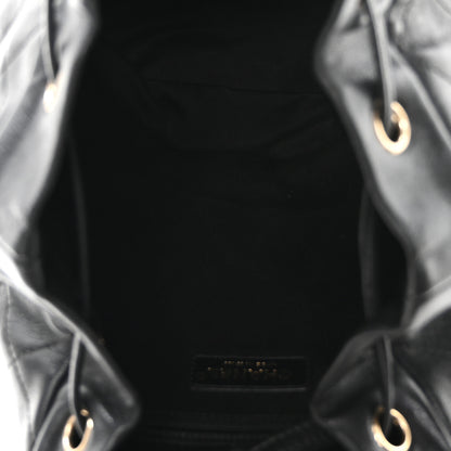 Chanel Sheepskin Caviar Quilted Daily Round Backpack Black 4 of 9