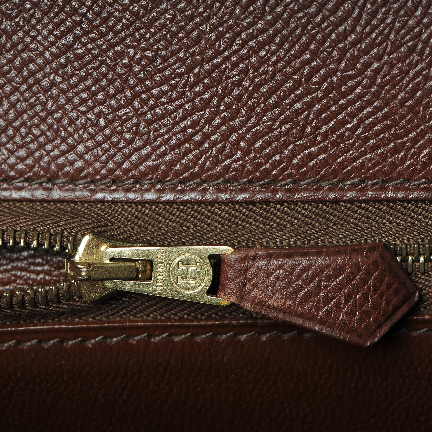 Hermes Courchevel Kelly Retourne 32 Chocolate 16 of 44