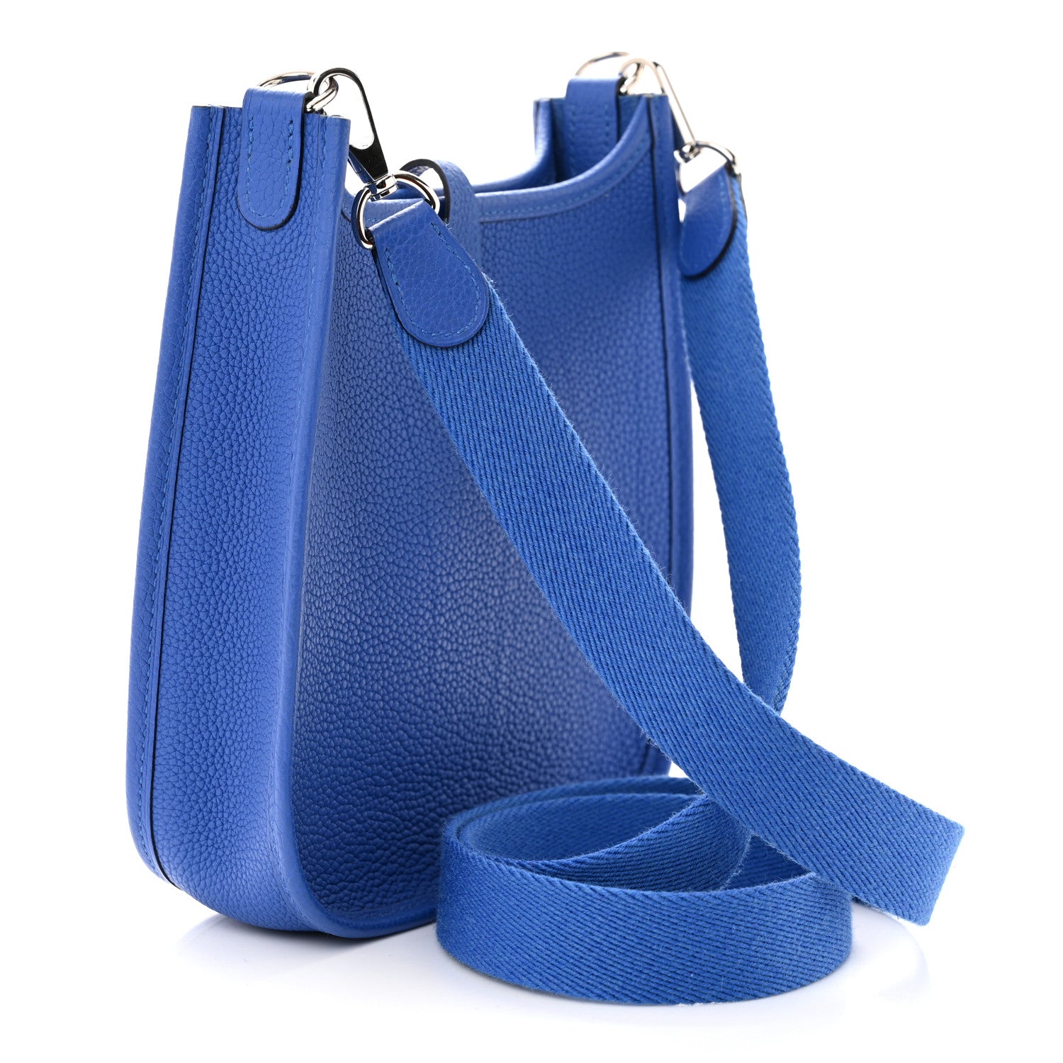 Hermes Taurillon Clemence Evelyne TPM Bleu Zellige 3 of 11