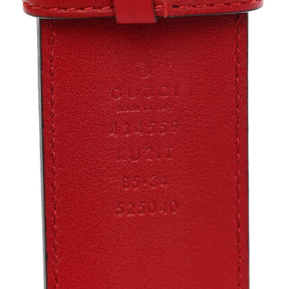 Gucci GG Plus Monogram Blooms Plaque Belt 85 34 Blue 3 of 6