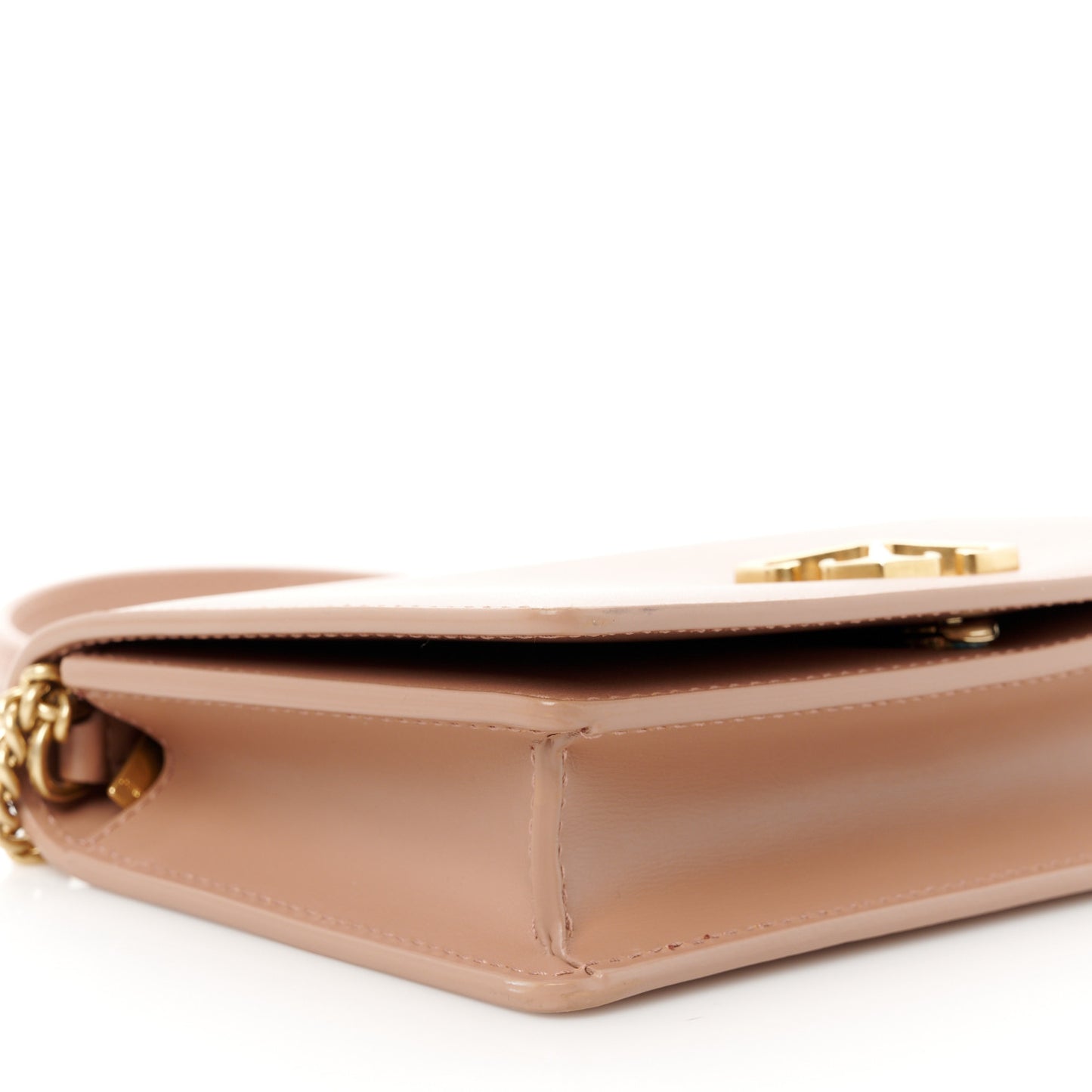 OFF WHITE Calfskin Jitney 0.5 Shoulder Bag Brown