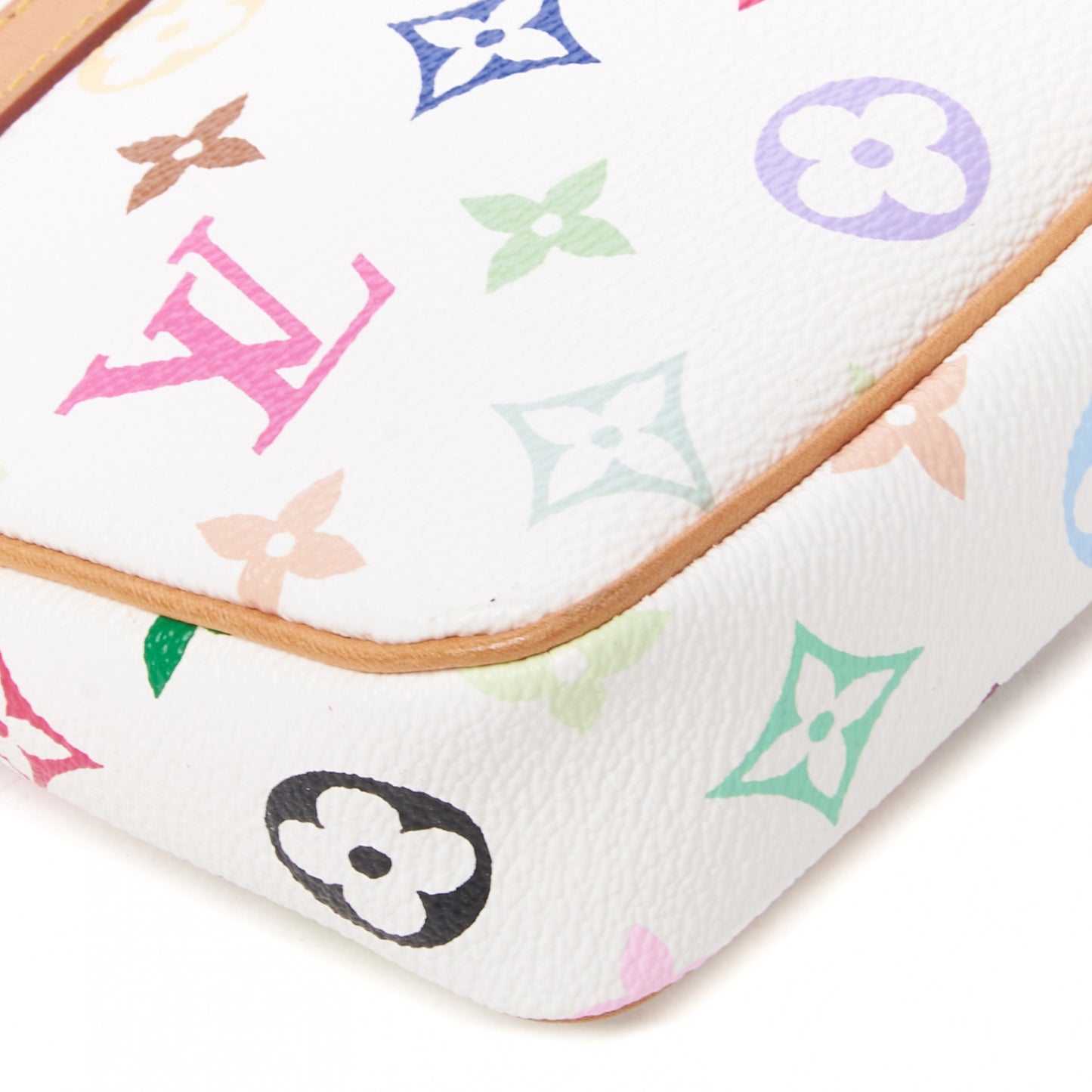 Monogram Multicolor Pochette Accessories White