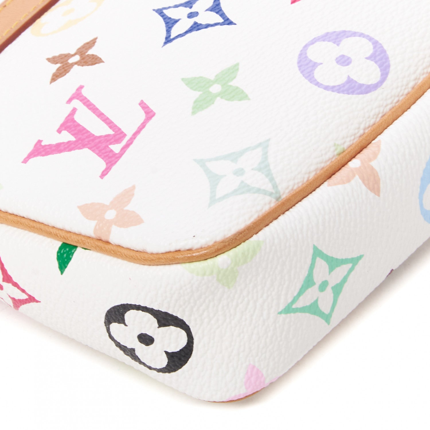 Louis Vuitton Monogram Multicolor Pochette Accessories White 5 of 7