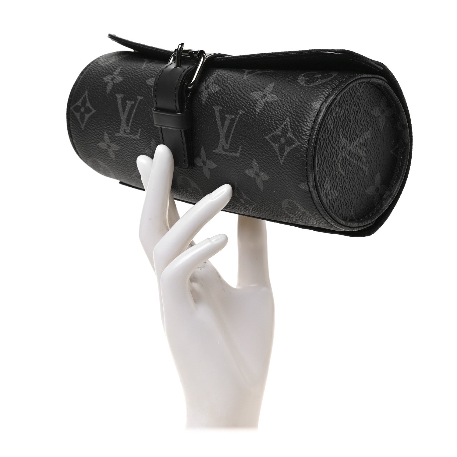 Louis Vuitton Monogram Eclipse 3 Watch Travel Case 2 of 6