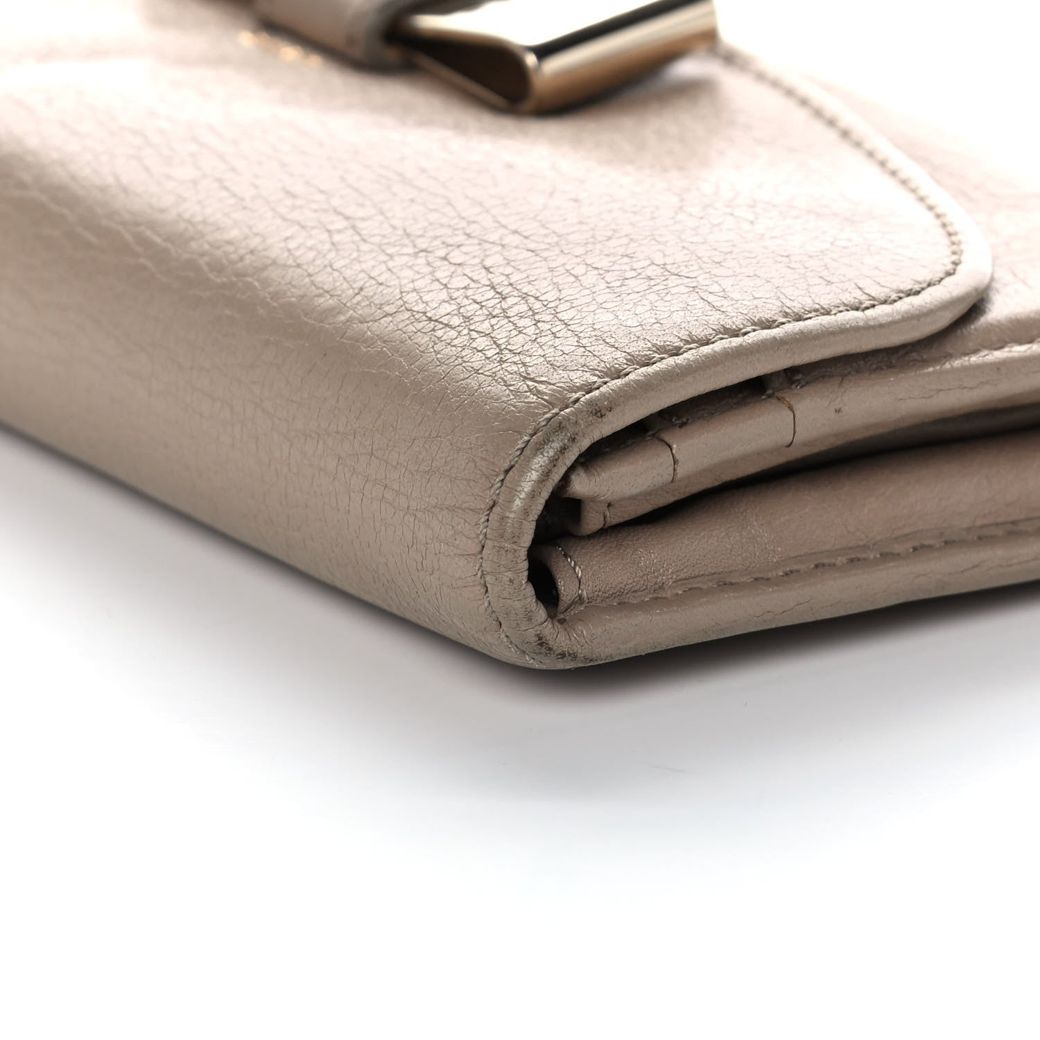 Chloe Calfskin Lily Continental Wallet Grey 13 of 14